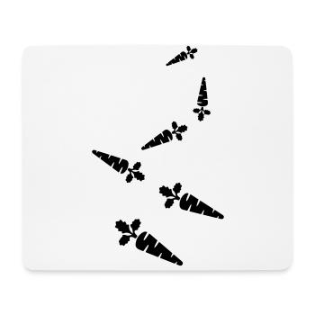 Carotte symbole carotte - Tapis de souris (format paysage) - blanc - Devant
