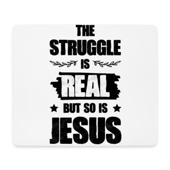 Jesus Bible - Mouse Pad (horizontal) - white - Front