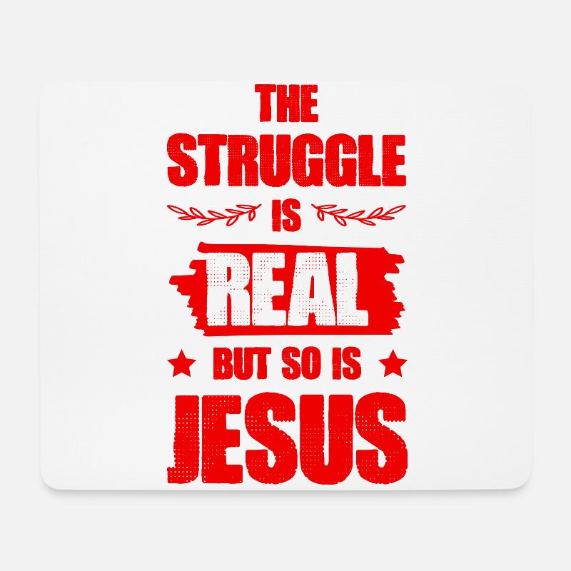 jesus bibel - Mousepad (Querformat) - Weiß