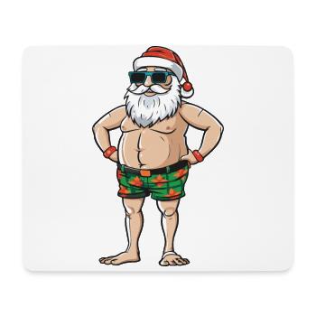 Père Noël Vacances Père Noël - Tapis de souris (format paysage) - blanc - Devant
