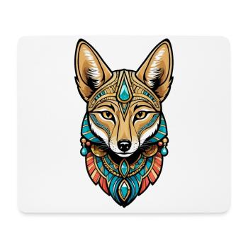 Egyptian Jackal Neo Traditional - Mouse Pad (horizontal) - white - Front