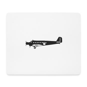 Junkers 52 Ju52 noir - Tapis de souris (format paysage) - blanc - Devant