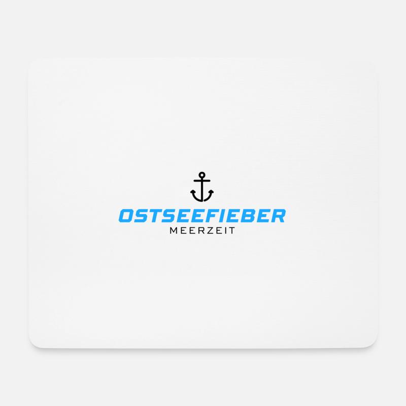 Ostseefieber - Logo - Mousepad (Querformat) - Weiß