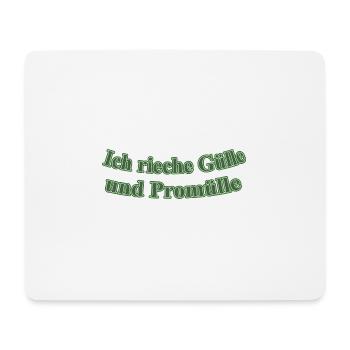 Gülle und Promülle - Mousepad (Querformat) - Weiß - Vorne