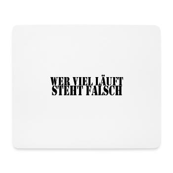 Fußball Kreisliga Libero Verteidiger Geschenkidee - Mousepad (Querformat) - Weiß - Vorne