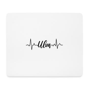 EKG Ulm - Mousepad (Querformat) - Weiß - Vorne