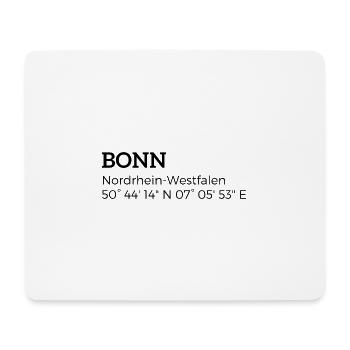 les coordonnées Bonn Rhénanie-du-Nord-Westphalie - Tapis de souris (format paysage) - blanc - Devant