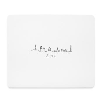 Seoul South Korea Skyline - Mouse Pad (horizontal) - white - Front