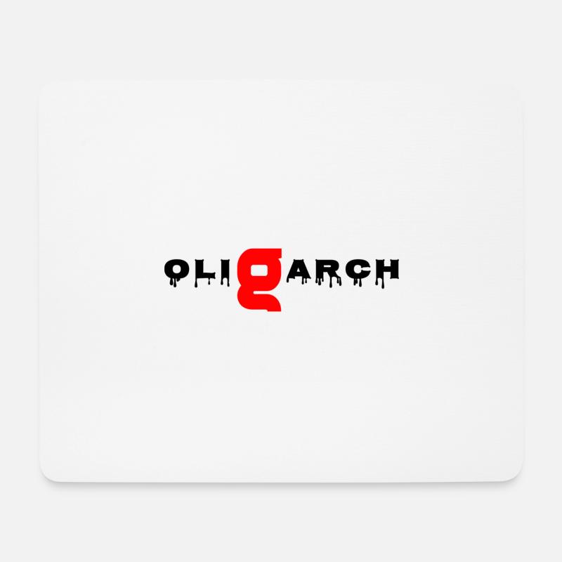 Oligarch - Mousepad (Querformat) - Weiß