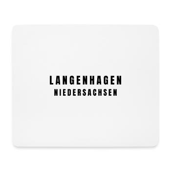 Langenhagen, Lower Saxony - Mouse Pad (horizontal) - white - Front