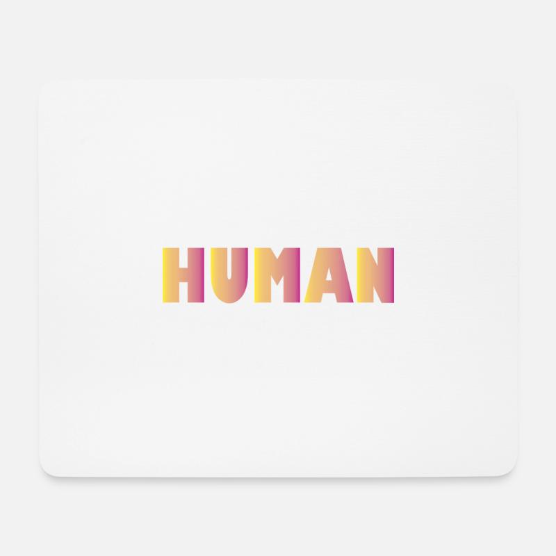 Human - Mousepad (Querformat) - Weiß