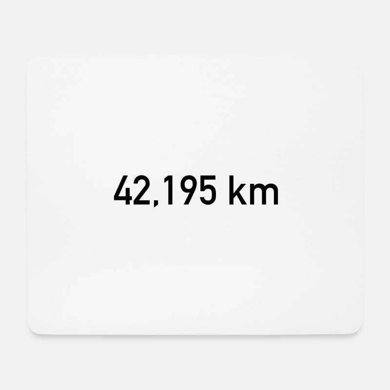 Marathon - Mousepad (Querformat) - Weiß