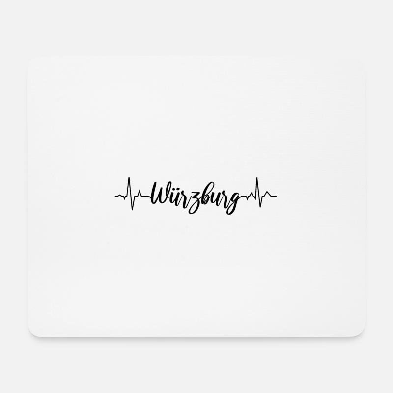 EKG Würzburg - Mousepad (Querformat) - Weiß