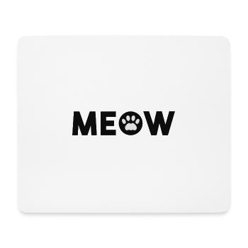 meow cat paws meow cat - Mouse Pad (horizontal) - white - Front