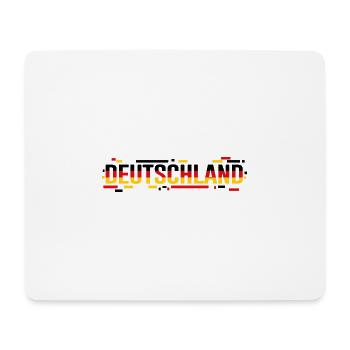 GERMANY – Glitch Flag Style Typography - Mouse Pad (horizontal) - white - Front