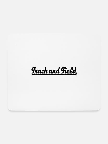 track and field - Mousepad (Querformat) - Weiß