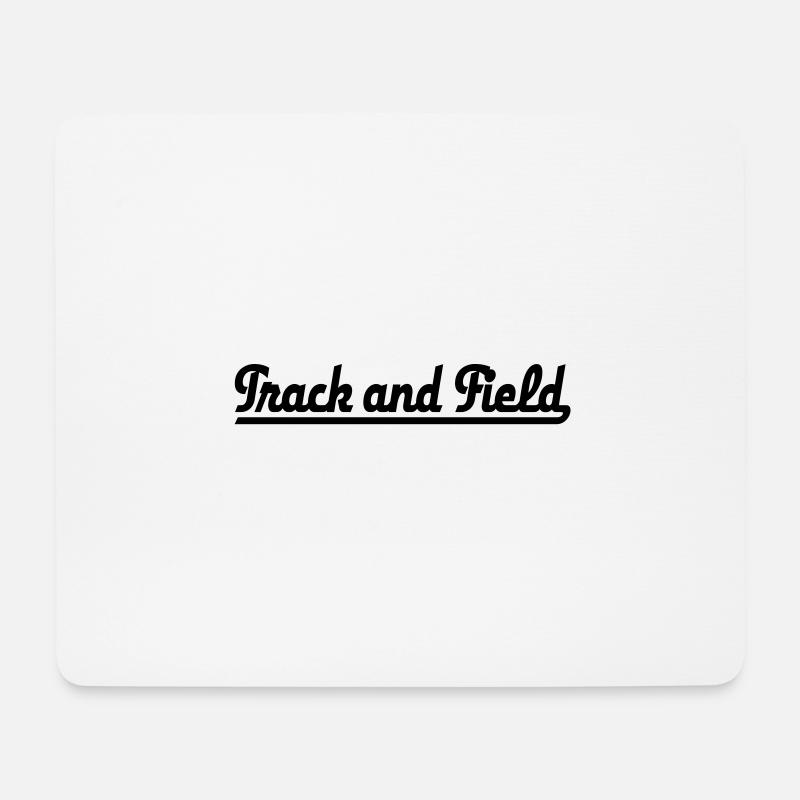 track and field - Mousepad (Querformat) - Weiß
