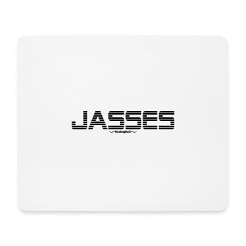 Jasses Noir B - Tapis de souris (format paysage) - blanc - Devant