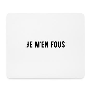 Je m en fous cadeau humour drole noel - Tapis de souris (format paysage) - blanc - Devant