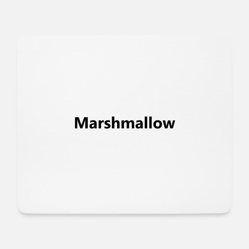 Marshmallow - Mousepad (Querformat) - Weiß