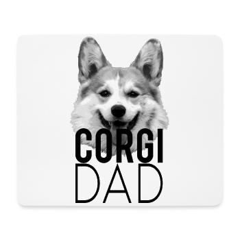 Corgi Dad - Hunde Papa Geschenk - Mousepad (Querformat) - Weiß - Vorne