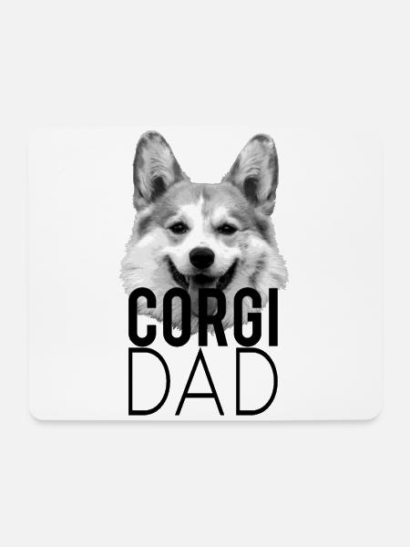 Corgi Dad - Hunde Papa Geschenk - Mousepad (Querformat) - Weiß