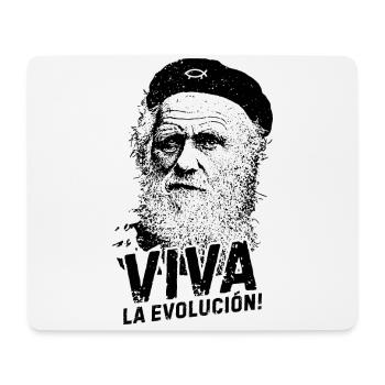 VIVA la evolucion Darwin Biologie - Mousepad (Querformat) - Weiß - Vorne