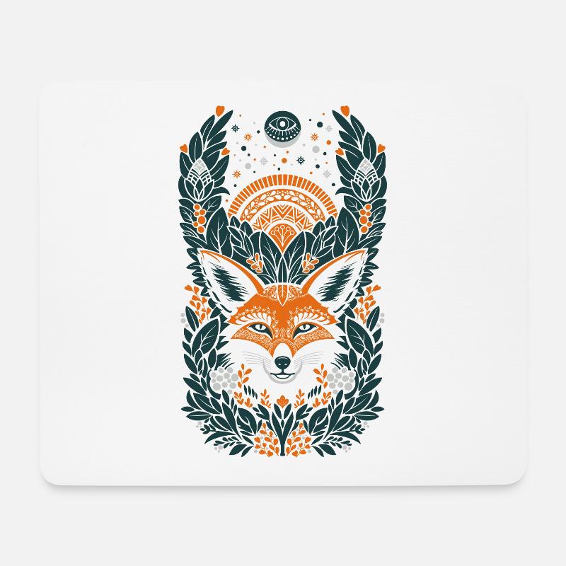 Rötlicher Morgen - Mousepad (Querformat) - Weiß
