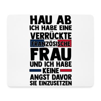 Franzosen Französisch Frankreich - Mousepad (Querformat) - Weiß - Vorne