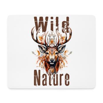 Deer Antlers Animal Forest Wilderness Mountains Wild Nature - Mouse Pad (horizontal) - white - Front