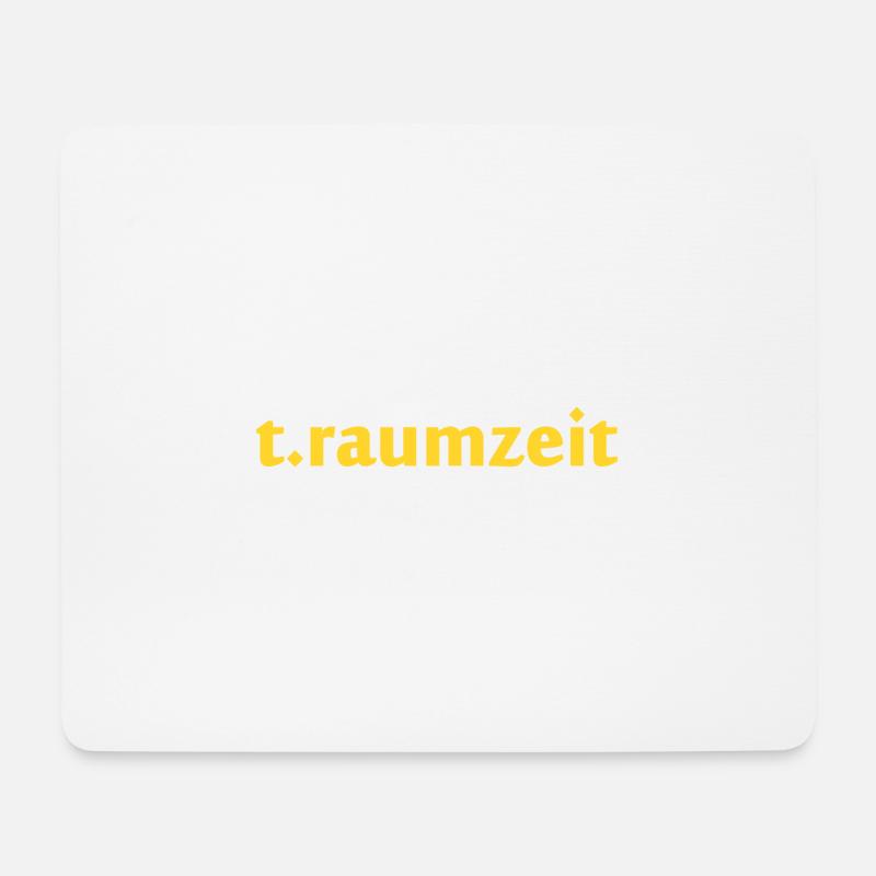 t.raumzeit - gelb - Mousepad (Querformat) - Weiß