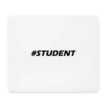 Student schwarz modern simple Design - Mousepad (Querformat) - Weiß - Vorne
