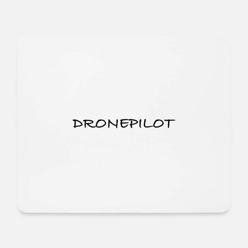 Dronepilot - Mousepad (Querformat) - Weiß