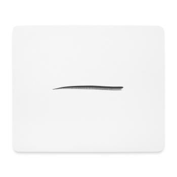 linie metall silber strich - Mousepad (Querformat) - Weiß - Vorne