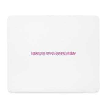 Rescue ist meine Lieblingsrasse - Mousepad (Querformat) - Weiß - Vorne