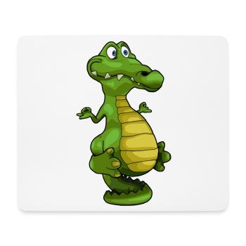 Yoga Krokodil Geschenkidee - Mousepad (Querformat) - Weiß - Vorne