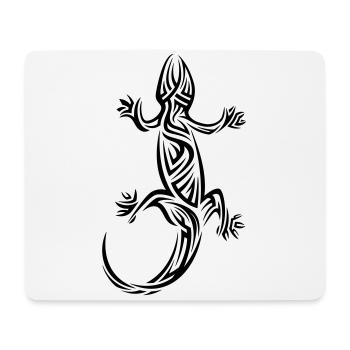 Tatouage tribal Gecko - Tapis de souris (format paysage) - blanc - Devant