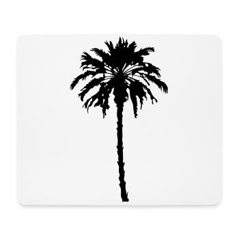 Palme Silhouette Symbol - Mousepad (Querformat) - Weiß - Vorne