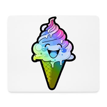 Ice Cream Comic Bunt - Mousepad (Querformat) - Weiß - Vorne