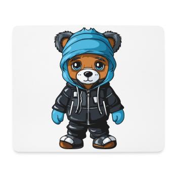 Bear Winter Comic Cute - Mouse Pad (horizontal) - white - Front