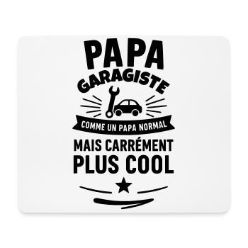 Papa garagiste Idée cadeau fête des pères - Tapis de souris (format paysage) - blanc - Devant