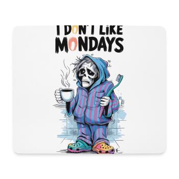 Monday grouches with coffee - Mouse Pad (horizontal) - white - Front