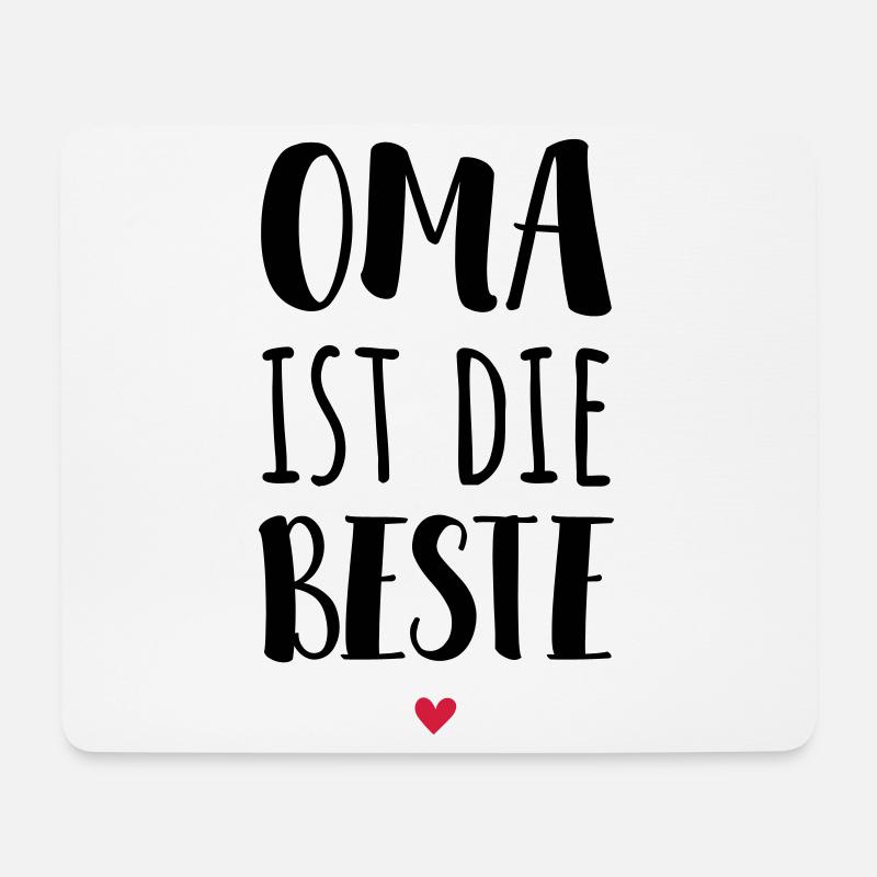 Oma ist die Beste - Mousepad (Querformat) - Weiß