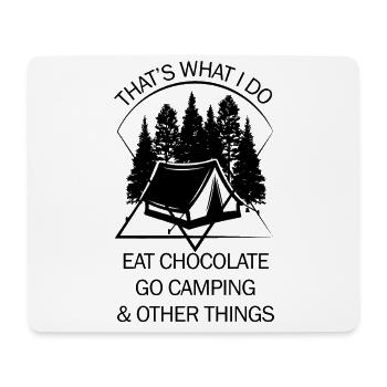 Zelt Camping Camper Pfadfinder Biwakieren - Mousepad (Querformat) - Weiß - Vorne