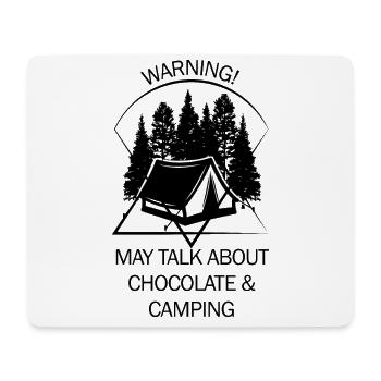 Zelt Camping Camper Pfadfinder Biwakieren - Mousepad (Querformat) - Weiß - Vorne