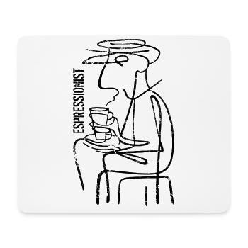 Espressionist - Espresso - Boisson au café - Tapis de souris (format paysage) - blanc - Devant