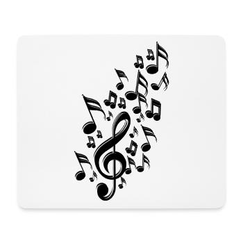 Partitions Musique - Tapis de souris (format paysage) - blanc - Devant
