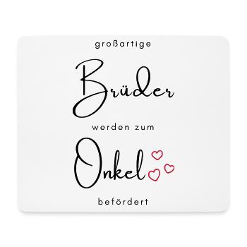 großartige Brüder werden zum Onkel befördert - Mousepad (Querformat) - Weiß - Vorne