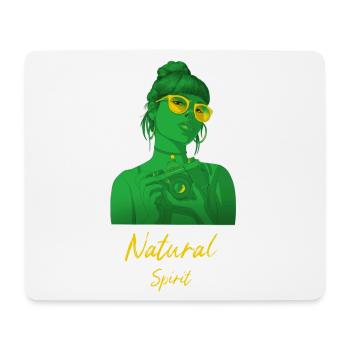Nature Spirit Femme Photographie Cadeau Naturel - Tapis de souris (format paysage) - blanc - Devant