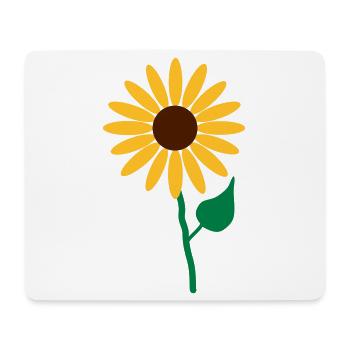 Blume - Mousepad (Querformat) - Weiß - Vorne